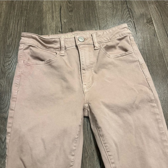 American Eagle Pants Super Stretch Dusty Pink Mauve Hi-Rise Jegging Jeans Size 6 - Picture 2 of 12